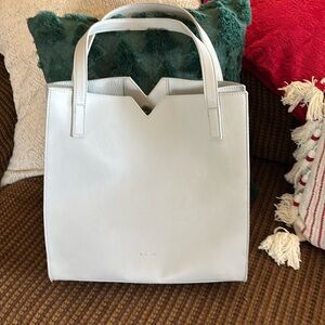 EUC- GREY- Pixie Mood Tote- accessory bag with strap and wallet